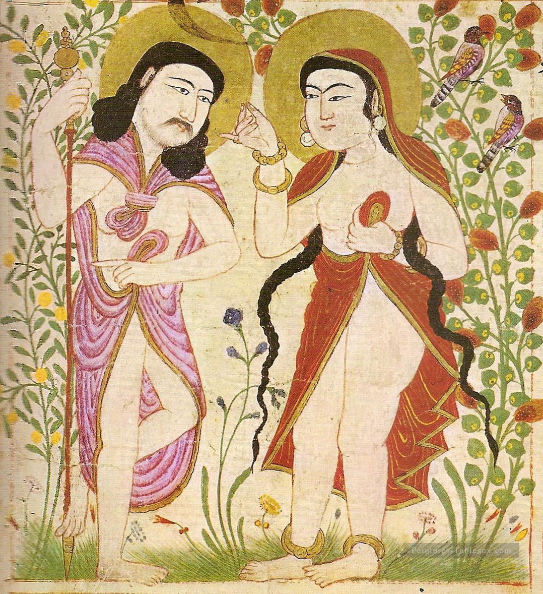 Islamique Adam Eve Peintures à l'huile